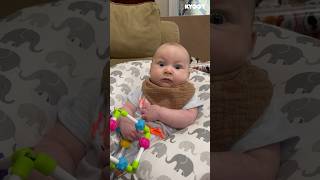 Baby has the funniest reaction to new toy #shorts #baby #newtoy #kyoot #funny