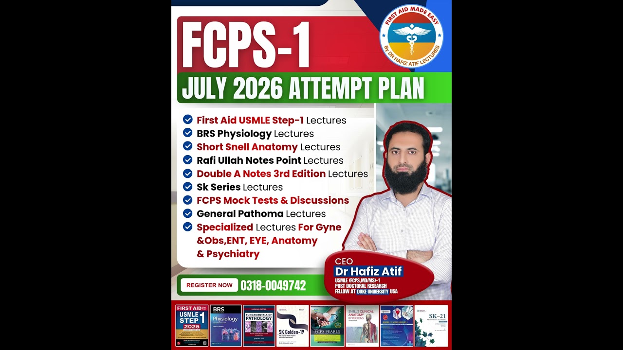 💥 FCPS-1 JULY ATTEMPT 2026 PLAN | First Aid Made Easy Platform
