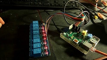 Raspberry Pi 8 relay board test