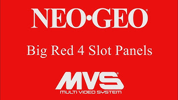 Neo Geo Big Red LED mini marquee complete