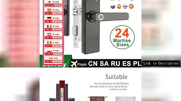 RAYKUBE Wifi Electronic Door Lock With Tuya APP Remotely / Biometric Fingerprint /Smart Card / Passw