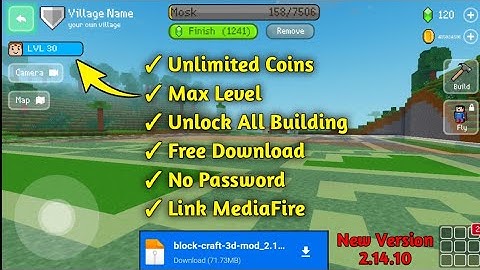 New Update!! Block Craft 3D Mod Apk Download | 2.14.10 Latest Version | No Password Mediafire