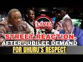 LIVE STREET REACTION AFTER JUBILEE PARTY DEMAND FOR UHURU S RESPECT FROM GOVERNMENT TOP OFFICIALS 