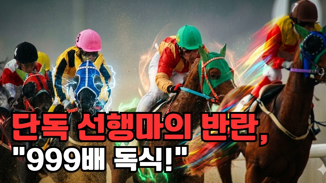 경마, 선행마 기만극! 999배 폭탄 투하!