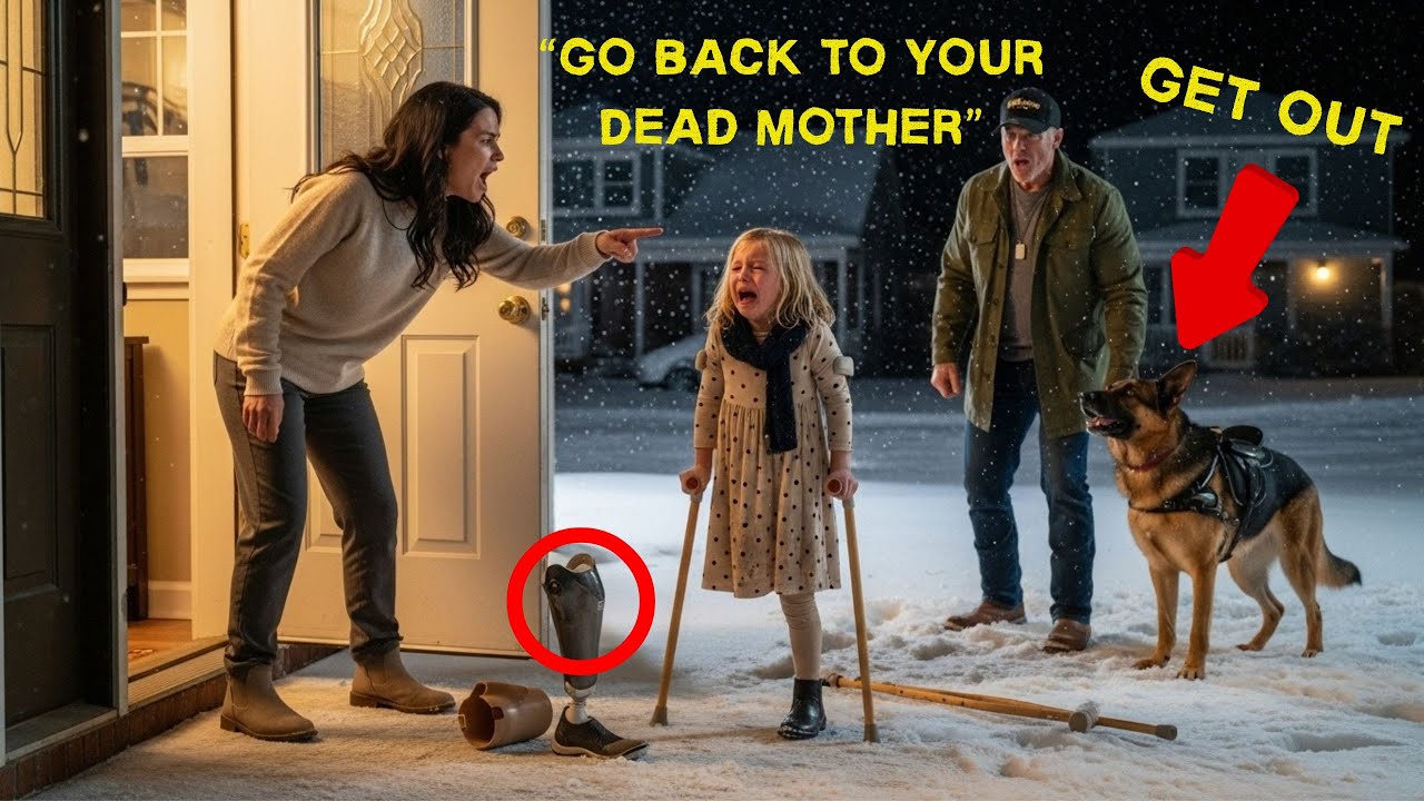 "Get Back to Your Mother Now!" — Veteran and German Shepherd Rescue Disabled Girl in Snowstorm