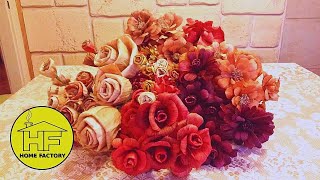 CORN HUSK FLOWERS MAKING (OLD METHOD USED FOR OVER 50 YEARS)