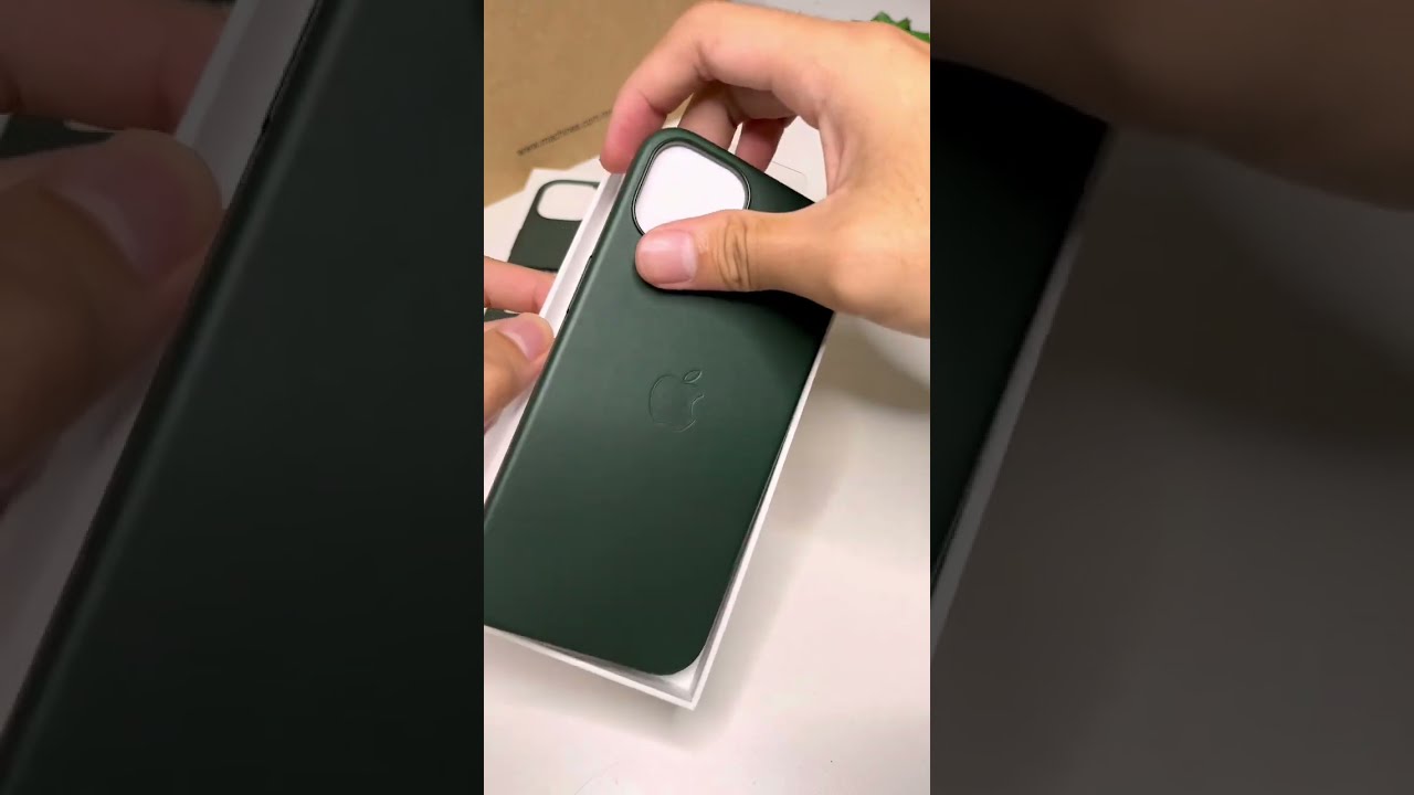 Apple Leather Case Sequoia Green Unboxing Shorts Iphone