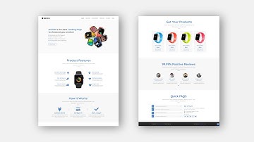 Product Landing Page Using Html Css Bootstrap | Coding With Nick
