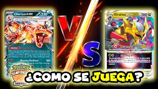 ¿Cómo se juega la partida de CHARIZARD EX vs GIRATINA VSTAR? Final Torneo San Antonio Cartas Pokemon
