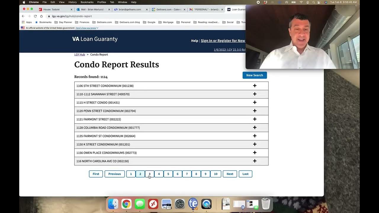 VA Approved Condo Search tool Brian Martucci Mortgage Lender YouTube