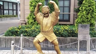 Kochikame Statues at Kameari, Tokyo [iPhone 4S/HD]