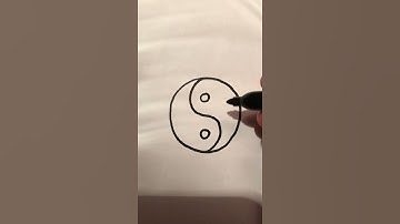 How to draw the Yin Yang with a Marker!