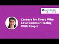 Careers for those who love communicating with people  mindler vlog