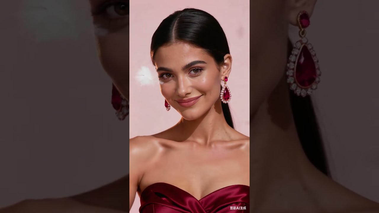 Tear-Drop Ruby Dangle Earrings FashionSonder Jewelry 