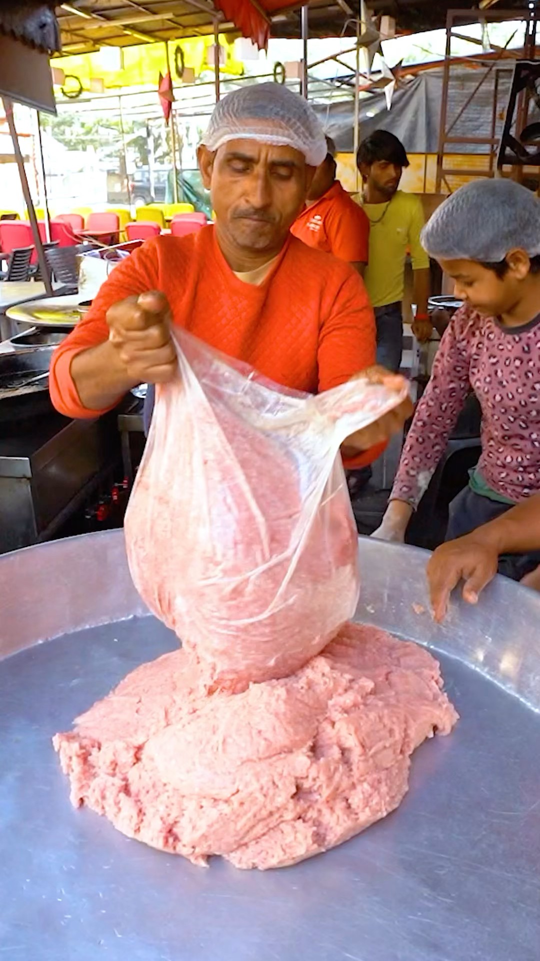Most Viral Lucknowi Style Mutton Tunday Kebab Making In Indirapuram Rs 120/- Only #ghaziabad #shorts