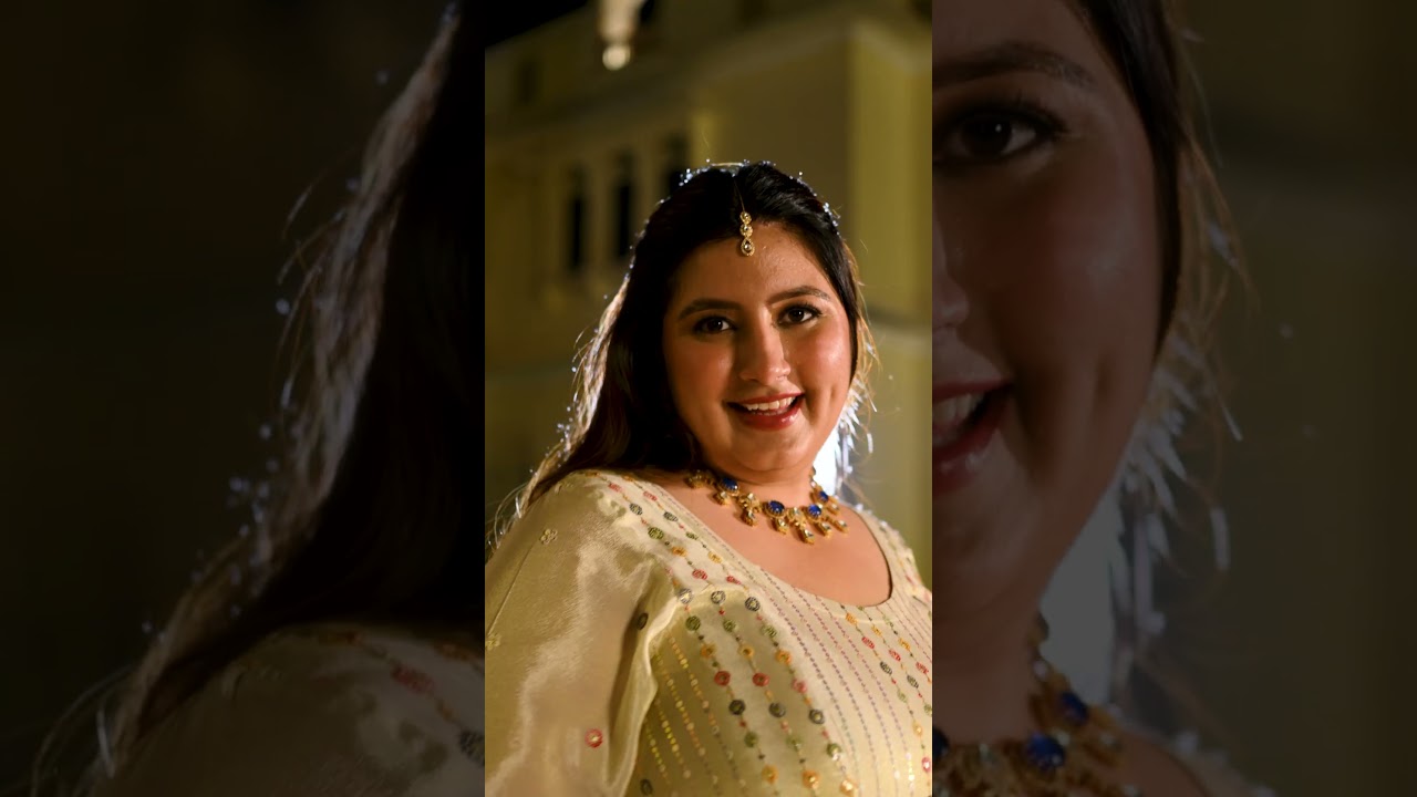 RAGINI Off-White & Gold Sequin Embroidered Pure Tissue Silk Anarkali Set🤍🌛