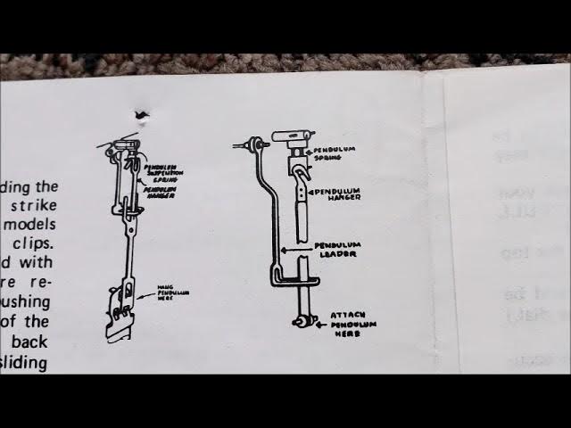 grandfather clock pendulum diagram