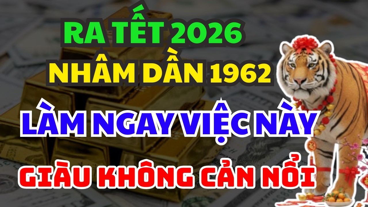 RA TẾT 2026, NHÂM DẦN 1962 LÀM 5 VIỆC NÀY ẮT NỔ LỘC ẦM ẦM,ĐỔI ĐỜI GIÀU CÓ PHÁT TÀI