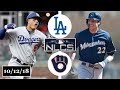 Los Angeles Dodgers Vs Milwaukee Brewers Highlights NLCS Game 1 October 12 2018 Los Angeles Dodgers Vs Milwaukee Brewers Highlights NLCS Game 1 October 12 2018