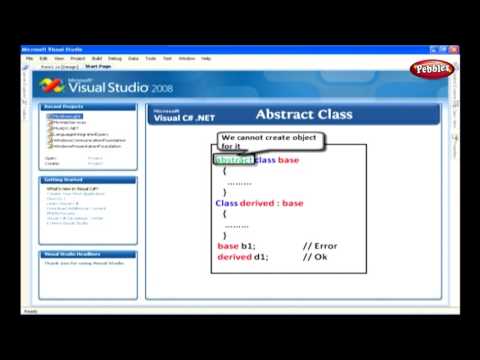 Learn C Sharp C# Net Framework | Abstract Class