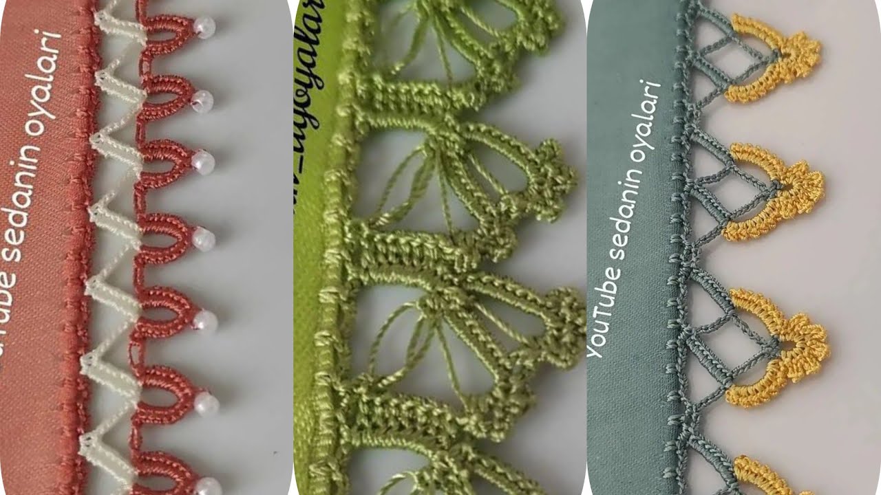 Kolay ve gösterişli tığ oyası modelleri 🤗💞👏👍