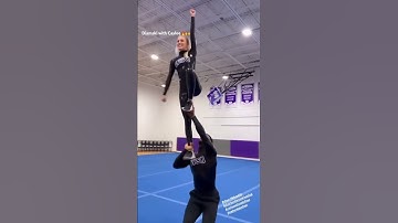Gravity Defying Flyer Cheerleader