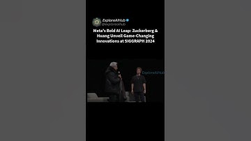 Yesterday at SIGGRAPH 2024 #ai #chatgpt #nvidia #openai #chatgpt #jensen #markzuckerberg #nvidia