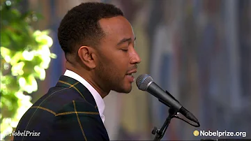 John Legend performs live "Redemption Song" by Bob Marley at 2017 Nobel Peace Prize award ceremony