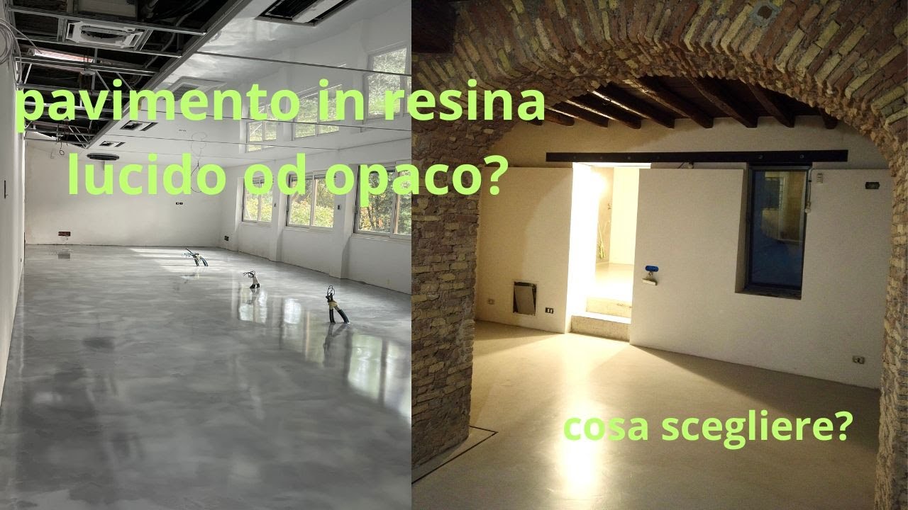 Pavimento in resina, meglio lucido od opaco?