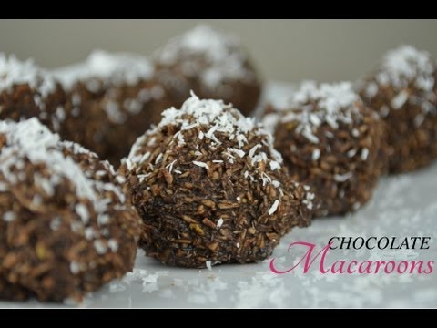 Easy No Bake Chocolate Macaroons | Raw Vegan Recipe