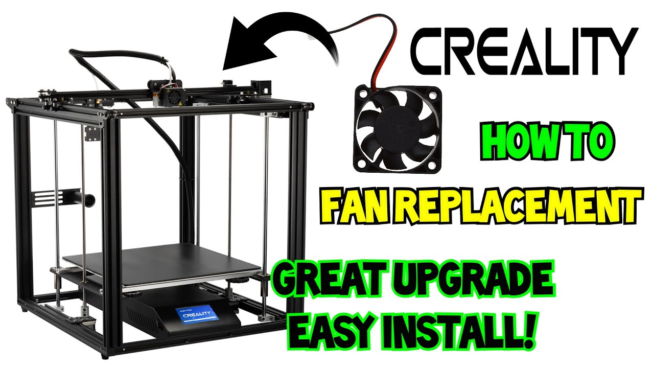 Botanik valg Har lært How to replace cooling fan on Ender 5 plus | fan replacement for 3D printer  | 3D printer upgrades - YouTube