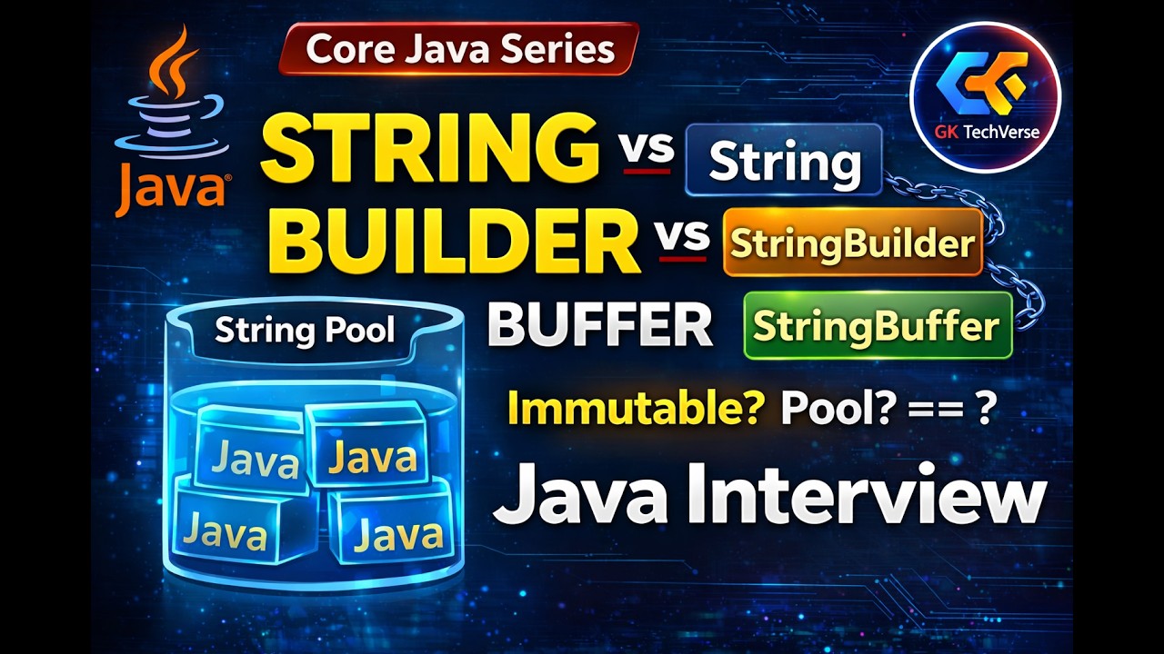Crack Core Java Interviews | String vs StringBuilder vs StringBuffer ...