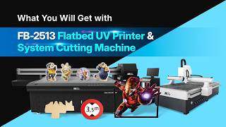 What You Will Get with FB-2513 Flatbed UV Printer& System Cutting Machine I SinoColor Print Solution