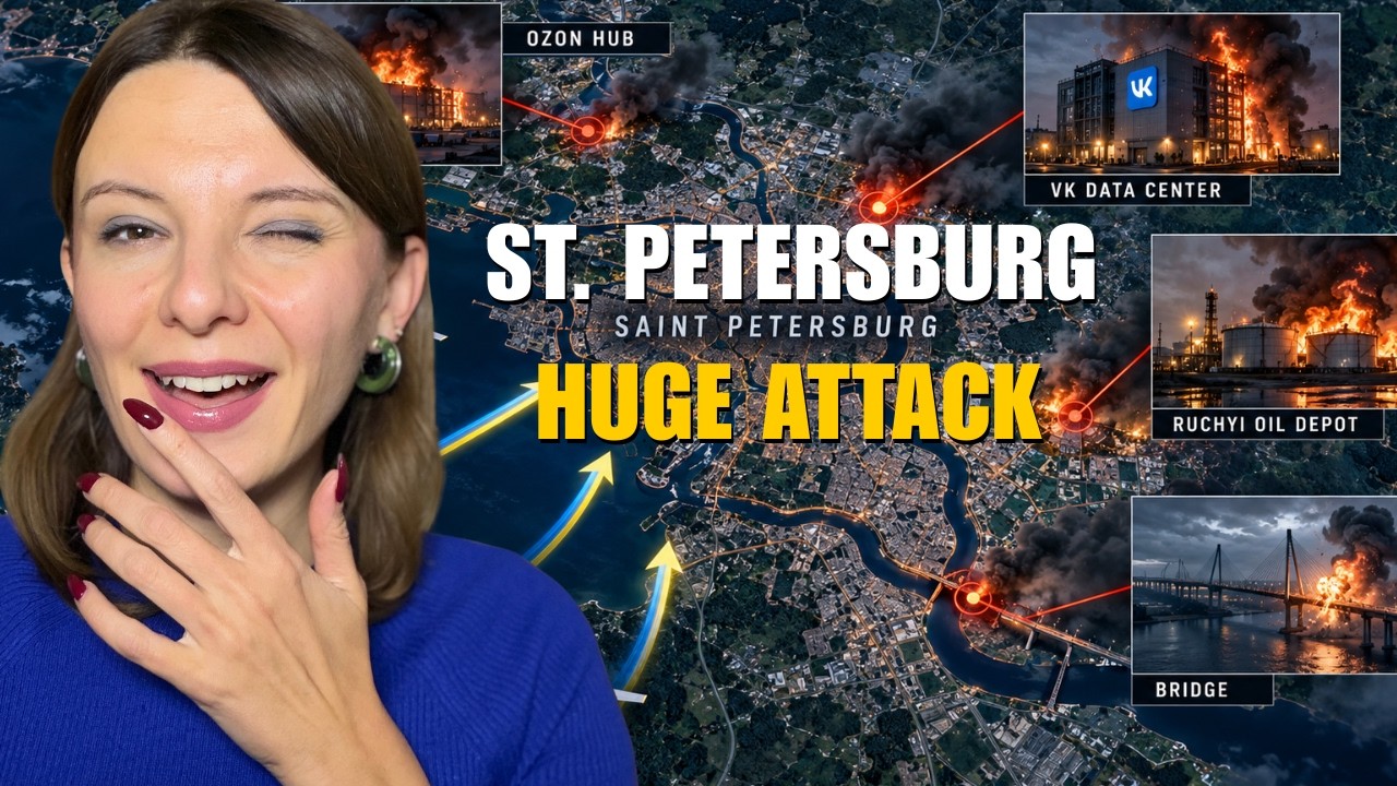 ST. PETERSBURG ON FIRE: OIL FACILITY, OZON HUB, BRIDGE, DATA CENTER Vlog 1566: War in Ukraine