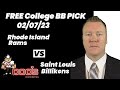 College Basketball Pick - Rhode Island vs Saint Louis Prediction, 2/7/2023 Free Best Bets & Odds
