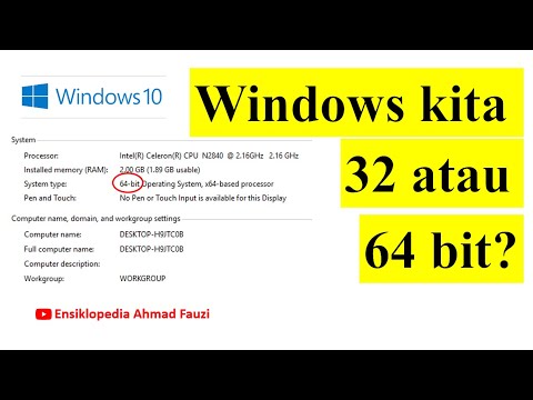 Video: 4 Cara untuk Memeriksa Adakah Komputer Anda Berukuran 64 Bit