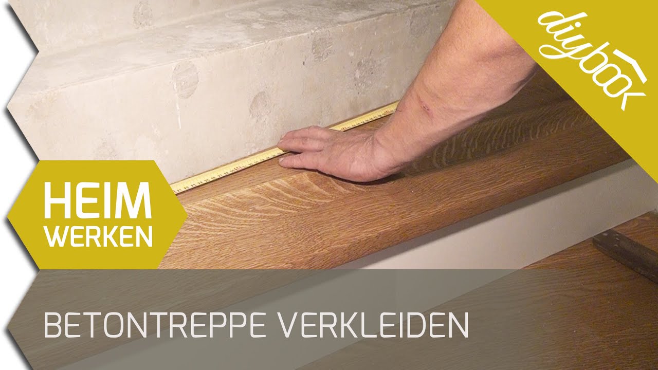 Betontreppe verkleiden treppenverkleidung mit holz youtube