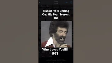 Frankie Valli & The Four Sessions Who Loves You 1977 #4seasons #jerseyboys #bobgaudio #frankievalli