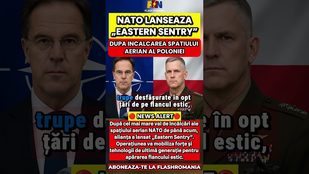 NATO lansează „Eastern Sentry” după încălcarea spațiului aerian al Poloniei