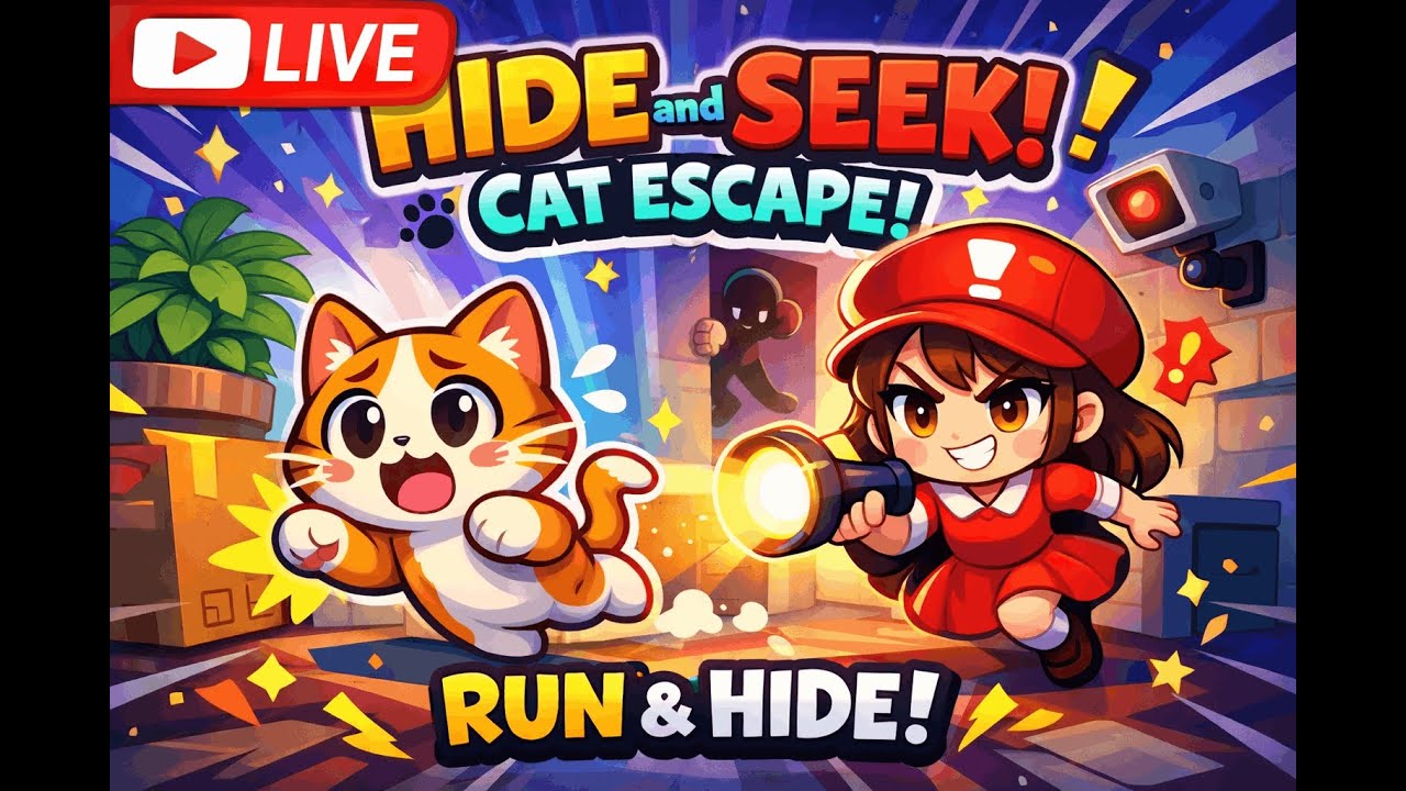 Hide and Seek: Cat Escape! Venomssssz Gaming Live Stream 