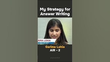 My Strategy for Answer Writing | Garima Lohia | #shorts