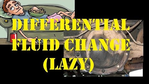 How to Change Differential Without Removing Cover No Drain Plug (Lazy)