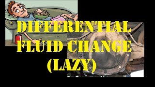 How to Change Differential Without Removing Cover No Drain Plug (Lazy)