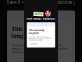 CSS Trick That Fixes Awkward Text Wrapping 😮 | text-wrap: balance