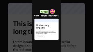 CSS Trick That Fixes Awkward Text Wrapping 😮 | text-wrap: balance