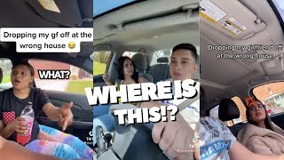 Dropping My Girlfriend Off At The Wrong House To Get Her Reaction | Tiktok Compilation | Part 1