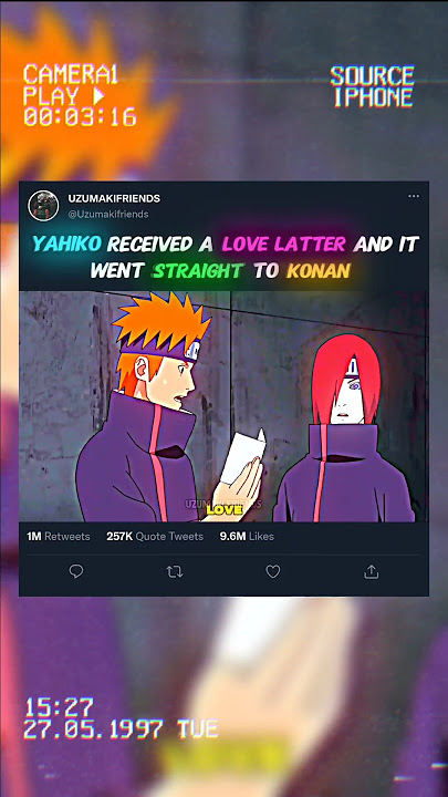 💞 YAHIKO Menerima CINTA TERAKHIR dan LANGSUNG ke KONAN #yahiko #konan #narutoshippuden