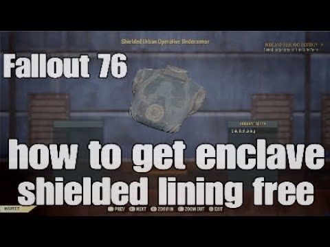 rueda Integrar Escribir Fallout 76 how to get Shielded lining operative under armor plan free guide  - YouTube