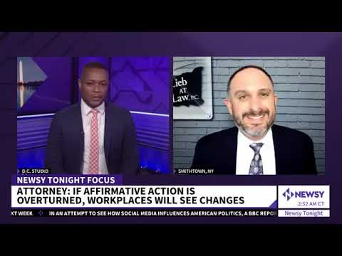 Newsy: Supreme Court Hears Affirmative Action Cases. Legal Analysis with Attorney Andrew Lieb