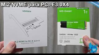 M.2 NVME para PCI-E3.0X4 Express Card - ADICIONANDO UM SSD NVME